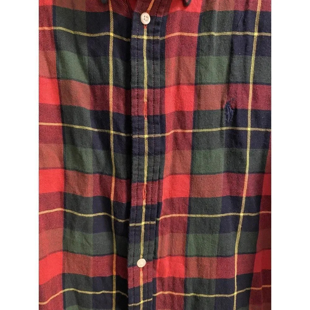 POLO RALPH LAUREN BOYS BUTTON UP FLANNEL XL 18-20 PERFECT CONDITION. NO FLAWS. - Picture 3 of 10